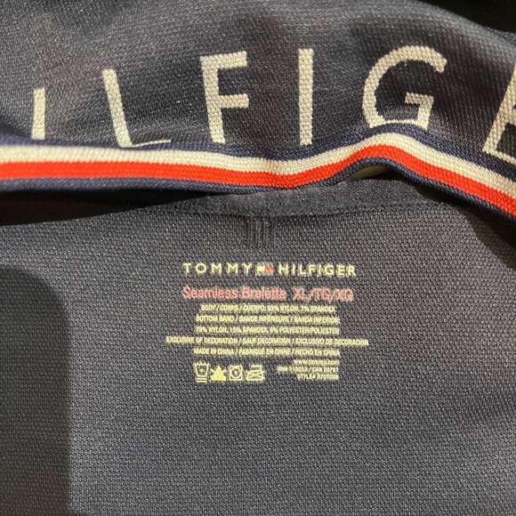 SOLD Tommy Hilfiger | Seamless Longline Bralette in Navy Size XL - Picture 4 of 4